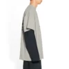 Arşiv Logoları Oversized Tişört “Açık Gri” 712398TNVQ71342