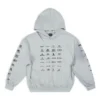 Arşiv Logolu Kapüşonlu Sweatshirt “Açık Gri” 726241TNVQ81342