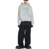 Arşiv Logolu Kapüşonlu Sweatshirt “Açık Gri” 726241TNVQ81342