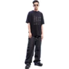 Arşiv Logolu Oversized Tişört “Siyah” 712398TNVQ71070