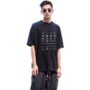 Arşiv Logolu Oversized Tişört “Siyah” 712398TNVQ71070