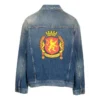 Arka Amblemli Yama Denim Ceket “Mavi” 697781TBP484455