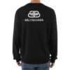 Arka Baskılı Interlocked BB Sweatshirt “Siyah Beyaz” 583117T14394170