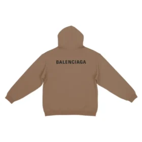 Arka Logolu Kapüşonlu Sweatshirt Normal Kesim “Kahverengi” 600583TMVF57761 Arka Logolu Kapüşonlu Sweatshirt Normal Kesim “Kahverengi” 600583TMVF57761