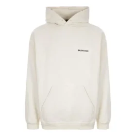 Arka Logolu Kapüşonlu Sweatshirt Normal Kesim “Off White” 600583TMVF5-9069 Arka Logolu Kapüşonlu Sweatshirt Normal Kesim “Off White” 600583TMVF5-9069