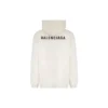 Arka Logolu Kapüşonlu Sweatshirt Normal Kesim “Off White” 600583TMVF5-9069