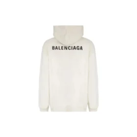 Arka Logolu Kapüşonlu Sweatshirt Normal Kesim “Off White” 600583TMVF5-9069 Arka Logolu Kapüşonlu Sweatshirt Normal Kesim “Off White” 600583TMVF5-9069