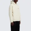 Arka Logolu Kapüşonlu Sweatshirt Normal Kesim “Off White” 600583TMVF5-9069