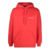 Arka Logolu Kapüşonlu Sweatshirt Normal Kesim “Parlak Kırmızı” 600583TMVF53168