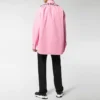 Arka Logolu Pamuklu Poplin Gömlek “Pink” 556878TEM095630