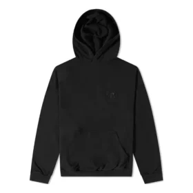 Arka Logolu Popover Kapüşonlu Sweatshirt “Siyah” 674986TLV971069
