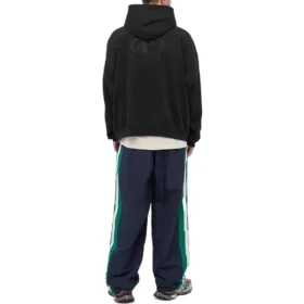 Arka Logolu Popover Kapüşonlu Sweatshirt “Siyah” 674986TLV971069