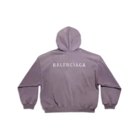 Back Kapüşonlu Sweatshirt “Mor Gri” 767877TPVK25500