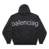 Bal.Com Popover Kapüşonlu Sweatshirt “Siyah” 739024TOVN98151