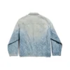Bal Diagonal Allover Oversized Ceket “Açık Mavi Japon Halka Denim” 773616TPW534868