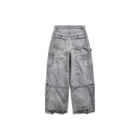 Bal Diyagonal Desenli Cargo Pantolon “Açık Mavi” 767971TDW144979