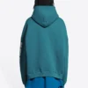 Balenciaga Geniş Kesim Kapüşonlu Sweatshirt “İndigo” 674986TLVJ24480