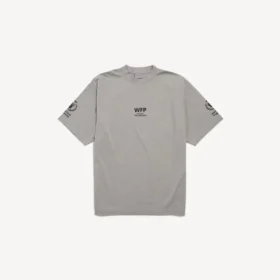 Balenciaga grisi erkek WFP orta kesim tişört