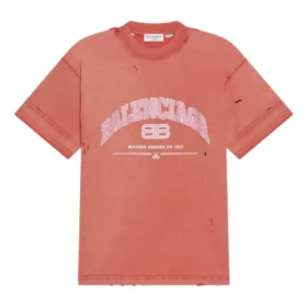 Balenciaga Tişört Orta Kesim “Pembe” 612966TLVJ16441