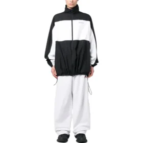 Balenciaga x adidas Bol Kesim Eşofman Altı “Beyaz Siyah Kırmızı” 723904TNVP99065