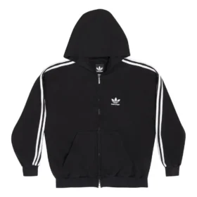 Balenciaga x adidas Fermuarlı Kapüşonlu Sweatshirt “Siyah Beyaz” 723754TNVN28482 Balenciaga x adidas Fermuarlı Kapüşonlu Sweatshirt “Siyah Beyaz” 723754TNVN28482