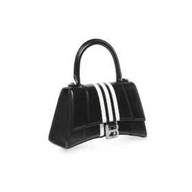Balenciaga x adidas Hourglass Küçük El Çantası “Siyah” 593546210MA1091