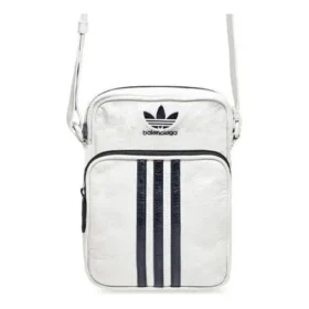 Balenciaga x adidas Küçük Çapraz Askılı Messenger Çanta “Beyaz Siyah” 721850210M49160