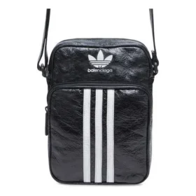 Balenciaga x adidas Küçük Çapraz Askılı Messenger Çanta “Siyah Beyaz” 721850210M41091