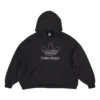 Balenciaga x adidas Logo Oversized Kapüşonlu Sweatshirt “Siyah Beyaz” 712396TNVA91070