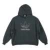 Balenciaga x adidas Logo Oversized Kapüşonlu Sweatshirt “Yeşil Beyaz” 712396TNVA93775