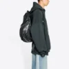 Balenciaga x adidas Logo Oversized Kapüşonlu Sweatshirt “Yeşil Beyaz” 712396TNVA93775