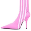 Balenciaga x adidas originals Knife 110 mm Botlar “Pembe” 724073W2ES15090