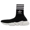 Balenciaga x adidas Originals Speed Sneaker’lar “Siyah Beyaz” 711189WBDV11090