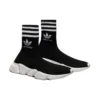 Balenciaga x adidas Originals Speed Sneaker’lar “Siyah Beyaz” 711189WBDV11090