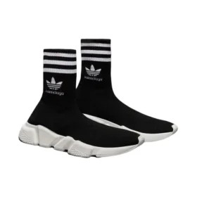 Balenciaga x adidas Originals Speed Sneaker’lar “Siyah Beyaz” 711189WBDV11090 Balenciaga x adidas Originals Speed Sneaker’lar “Siyah Beyaz” 711189WBDV11090