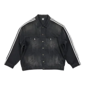 Balenciaga x adidas Oversized Denim Ceket “Siyah” 724775TNW541129