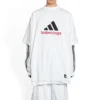 Balenciaga x adidas Oversized Tişört “Beyaz” 731769TNVA69065