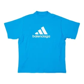 Balenciaga x adidas Oversized Tişört “Mavi” 731769TNVP34024