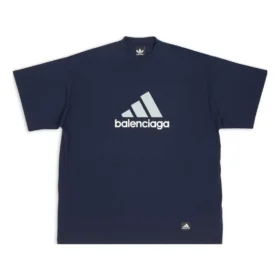 Balenciaga x adidas Oversized Tişört “Navy” 731769TNVA64356