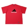 Balenciaga x adidas Oversized Tişört “Red” 712398TNVA66278