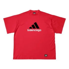 Balenciaga x adidas Oversized Tişört “Red” 712398TNVA66278