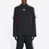 Balenciaga x adidas Tişört Orta Kesim “Siyah Kırmızı” 712401TNVA61003