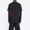 Balenciaga x adidas Tişört Orta Kesim “Siyah Kırmızı” 712401TNVA61003
