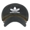 Balenciaga x adidas Trefoil Balenciaga Logo Şapka “Siyah Beyaz” 723749410B2