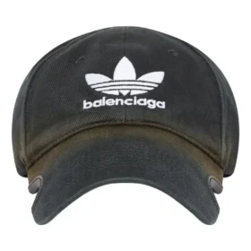Balenciaga x adidas Trefoil Balenciaga Logo Şapka “Siyah Beyaz” 723749410B2