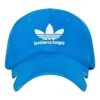 Balenciaga x adidas Trefoil Balenciaga Logolu Şapka “Mavi Beyaz” 723749410B2-4877