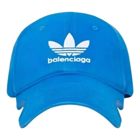 Balenciaga x adidas Trefoil Balenciaga Logolu Şapka “Mavi Beyaz” 723749410B2-4877 Balenciaga x adidas Trefoil Balenciaga Logolu Şapka “Mavi Beyaz” 723749410B2-4877