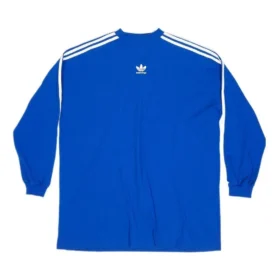 Balenciaga x adidas Uzun Kollu Tişört Oversized “Mavi” 728789TNVA65531