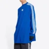 Balenciaga x adidas Uzun Kollu Tişört Oversized “Mavi” 728789TNVA65531