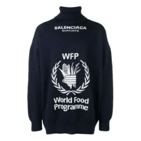 Balenciaga x Dünya Gıda Programı Kazak “Navy White” 542703T15074177